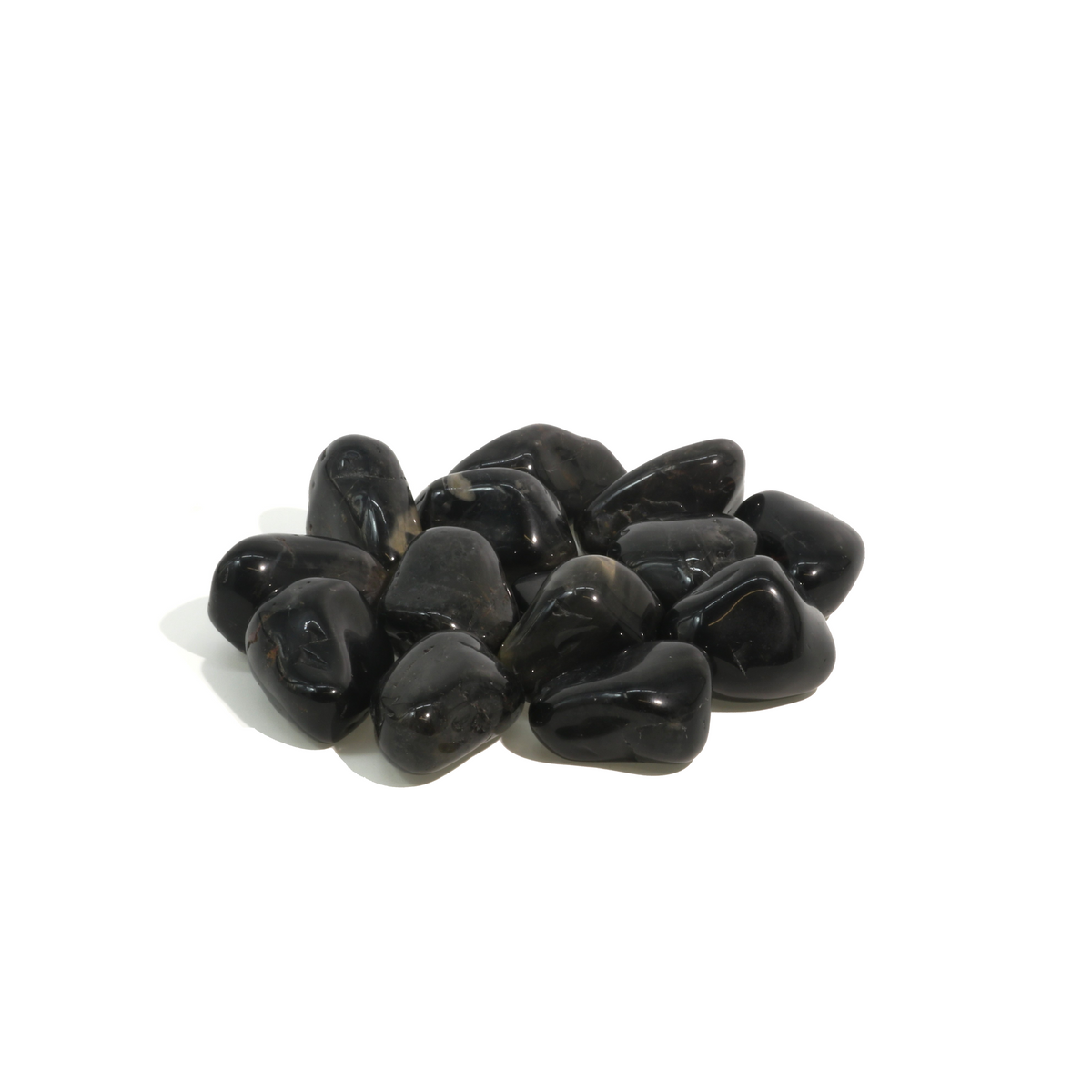 Black Onyx Tumbled Stones - Brazil