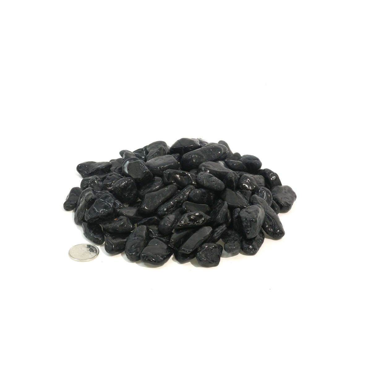 Black Tourmaline A Tumbled Stones
