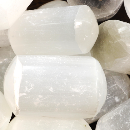 Selenite Tumbled Stones - Hand Polished