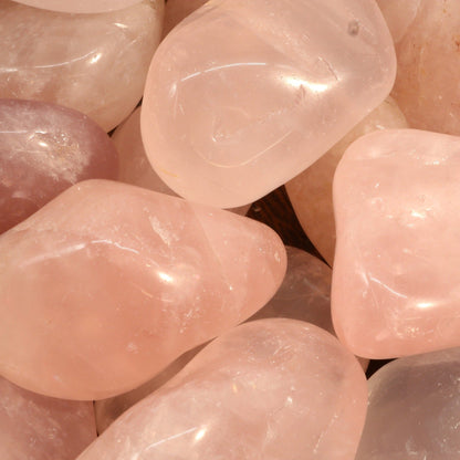 Rose Quartz E Tumbled Stones - Brazil