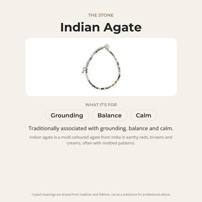 Indian Agate Bracelet - 2-3mm