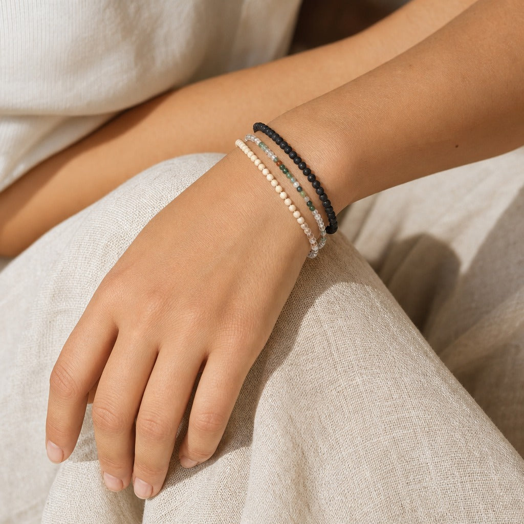 Indian Agate Bracelet - 2-3mm