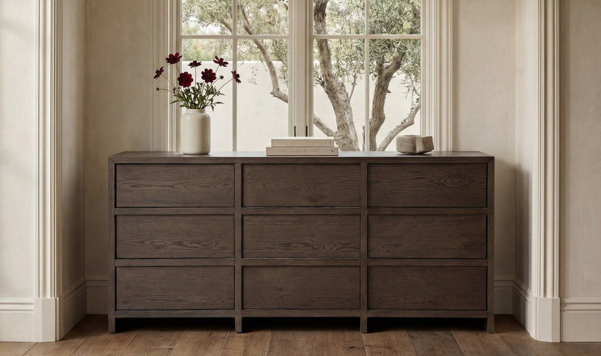 Jarrett 9 Drawer Dresser Brown