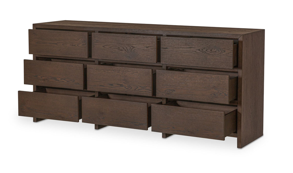 Jarrett 9 Drawer Dresser Brown