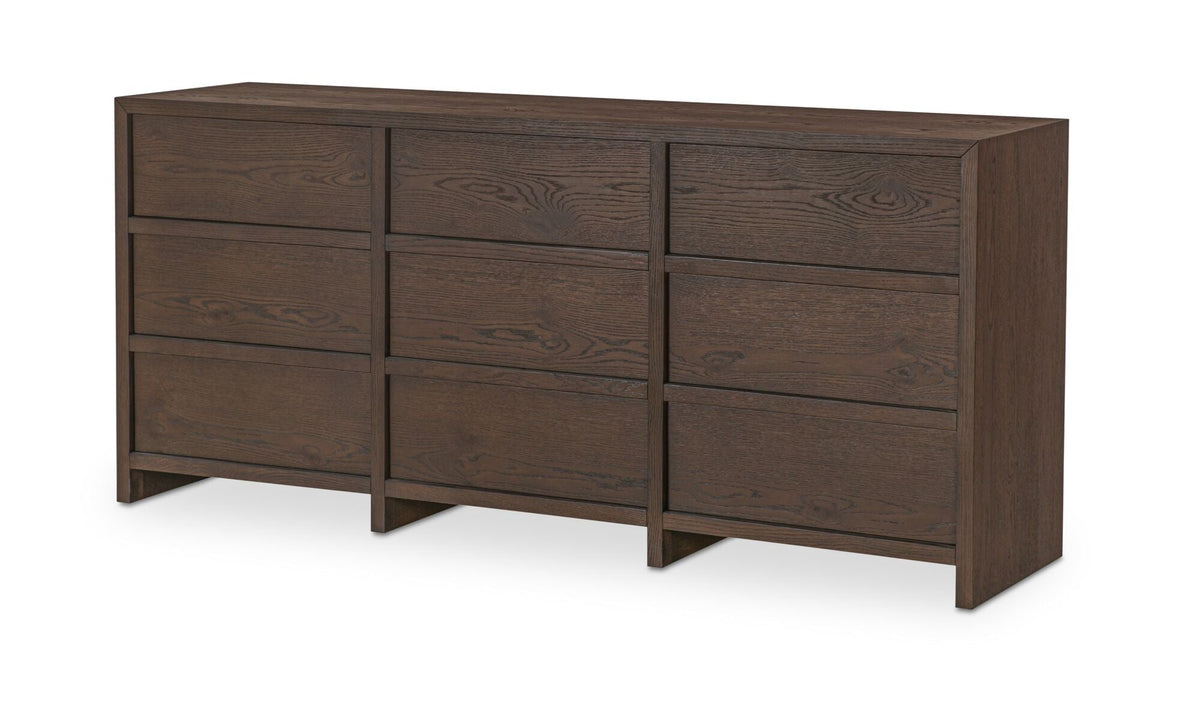 Jarrett 9 Drawer Dresser Brown