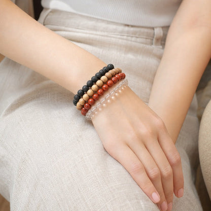 Red Jasper Round Bracelet - 8mm