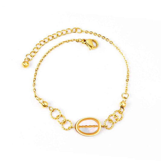 Ocean Shell Charm Bangle