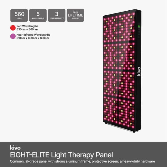 Kivo EIGHT-Elite: Premium Extra Large Red Light Therapy Panel