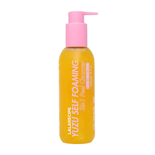Lala Recipe Yuzu Self Foaming 3 in 1 Peel Cleanser 200ml