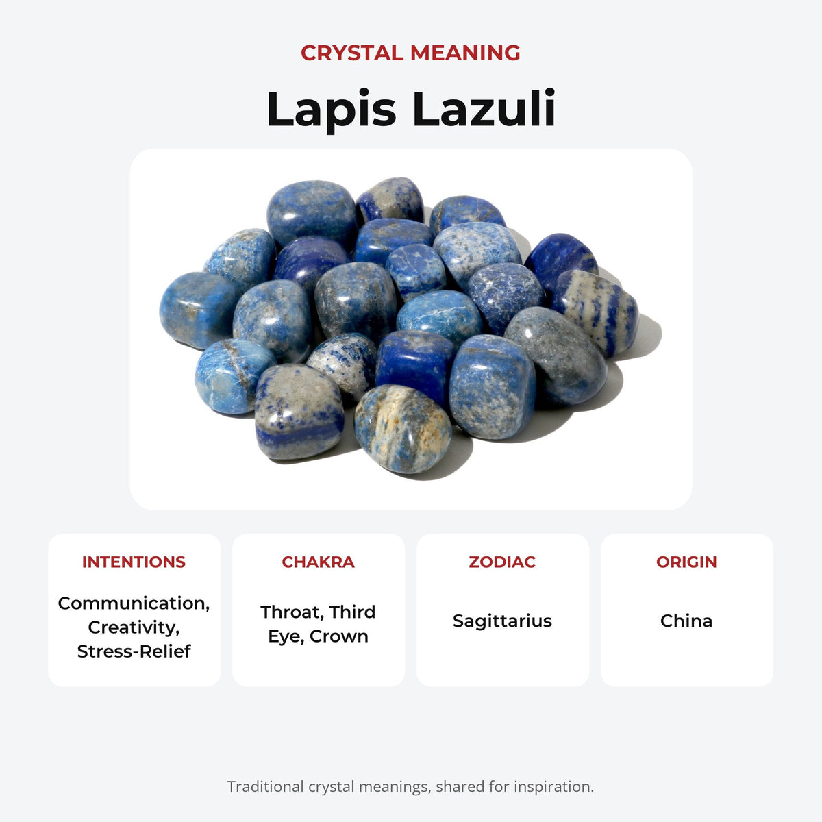 Lapis Lazuli B Tumbled Stones