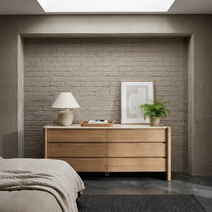 Larsson 6 Drawer Dresser Natural