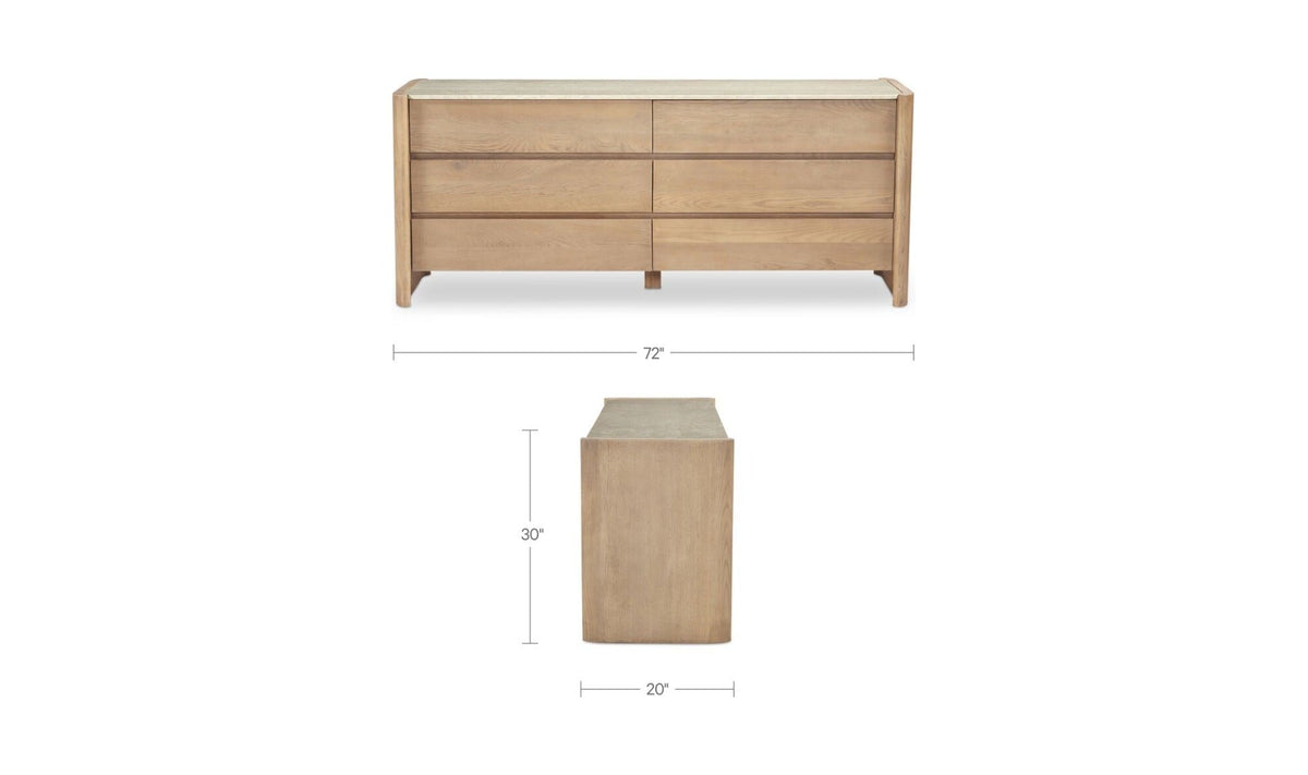 Larsson 6 Drawer Dresser Natural