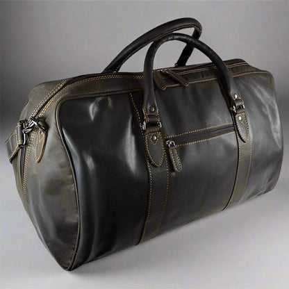Greenwood Leather Weekend Travel Bag