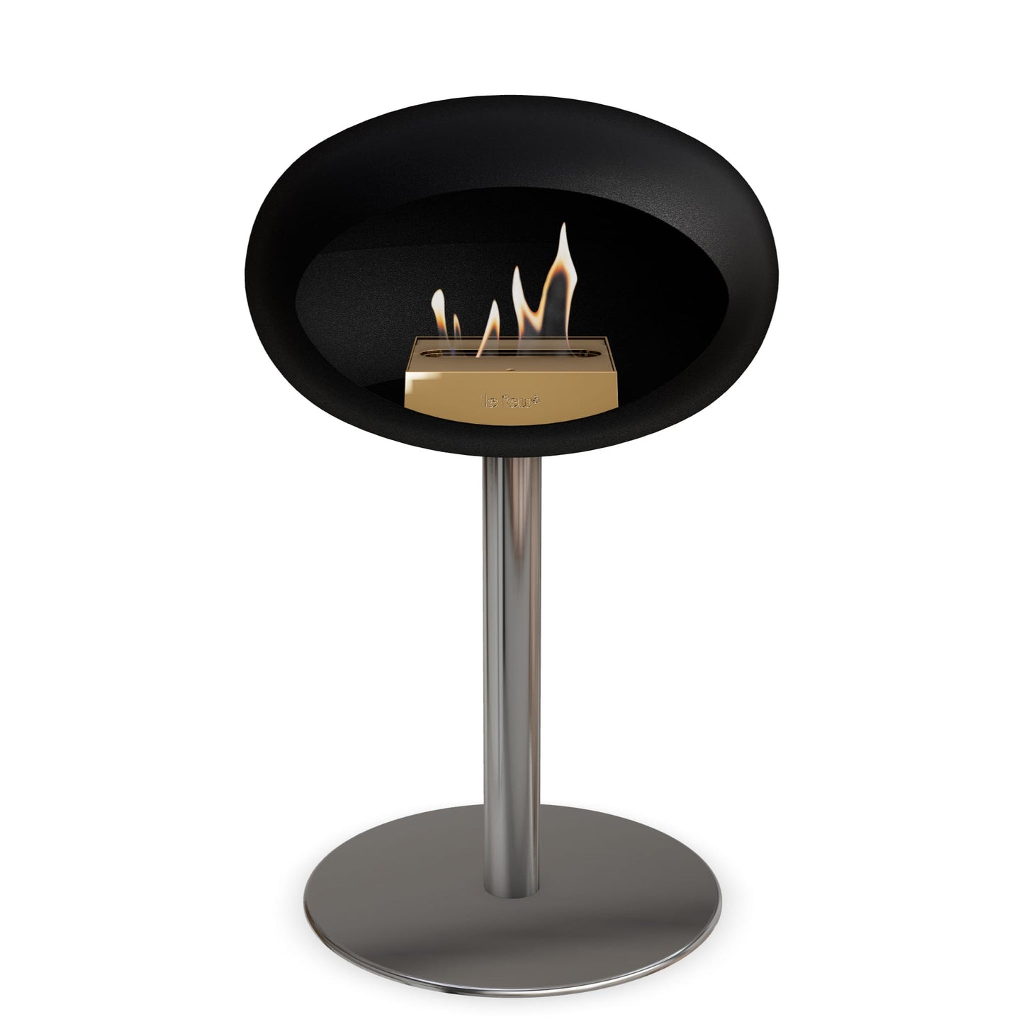 Le Feu Steel Low Dome <br>Black