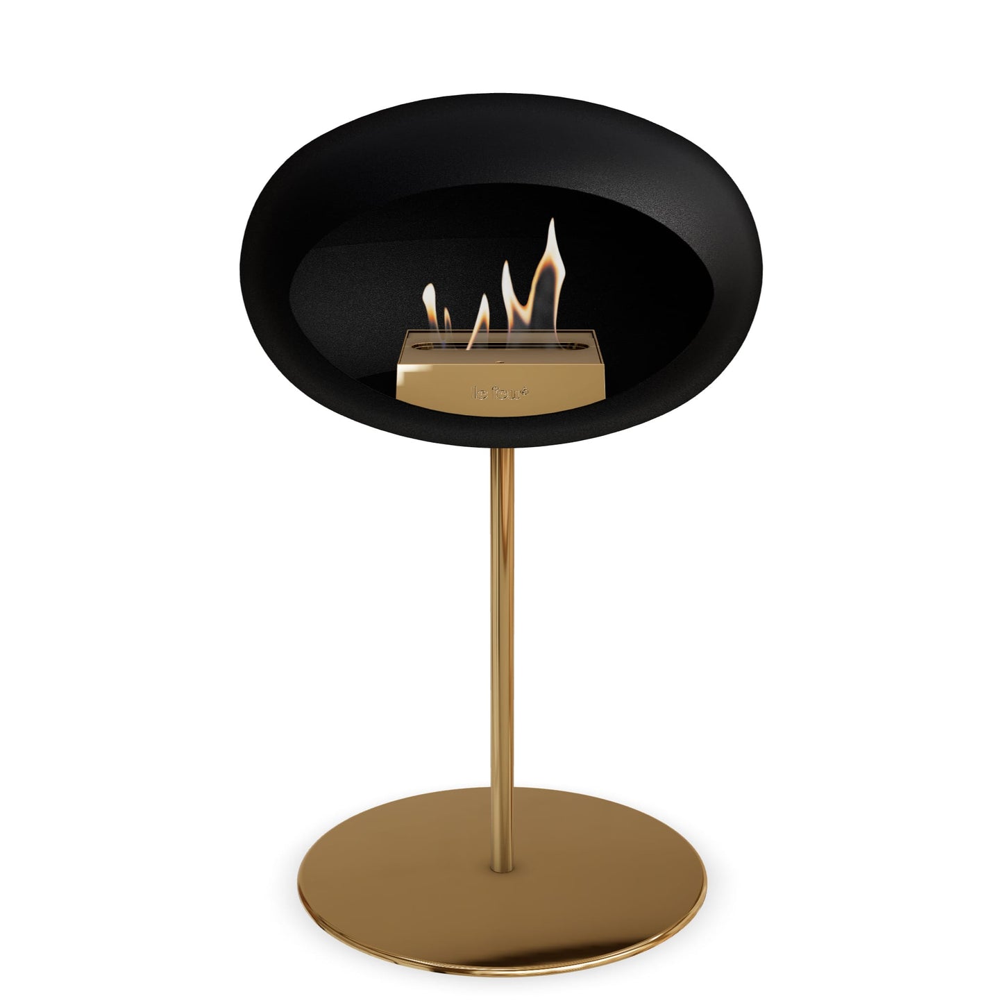 Le Feu Steel Low Dome <br>Black
