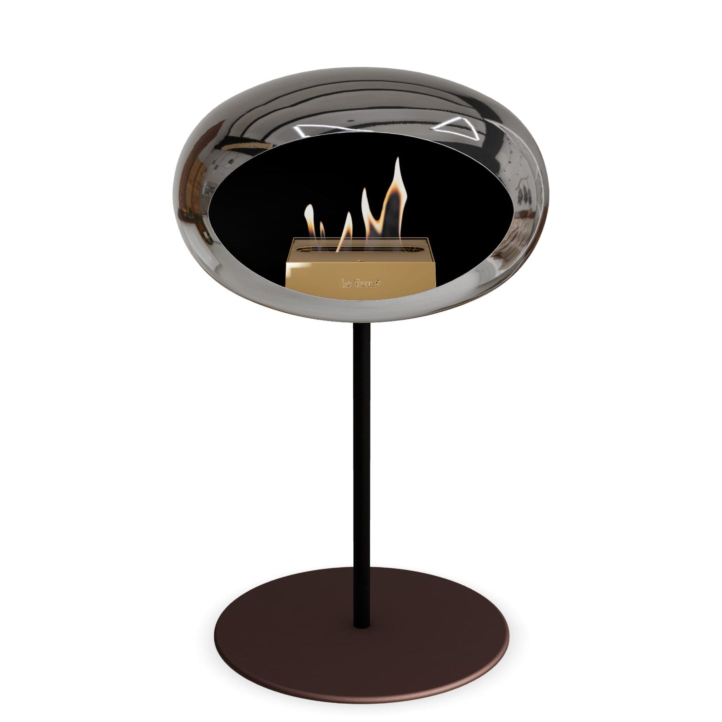 Le Feu Steel Low Dome <br>Chromed Silver