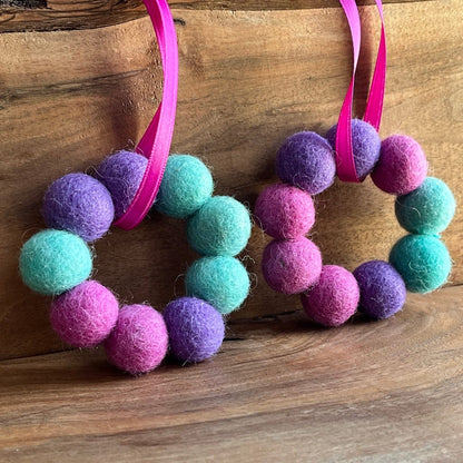 Wreaths | Felted Essential Oil Diffusers | Set of 2