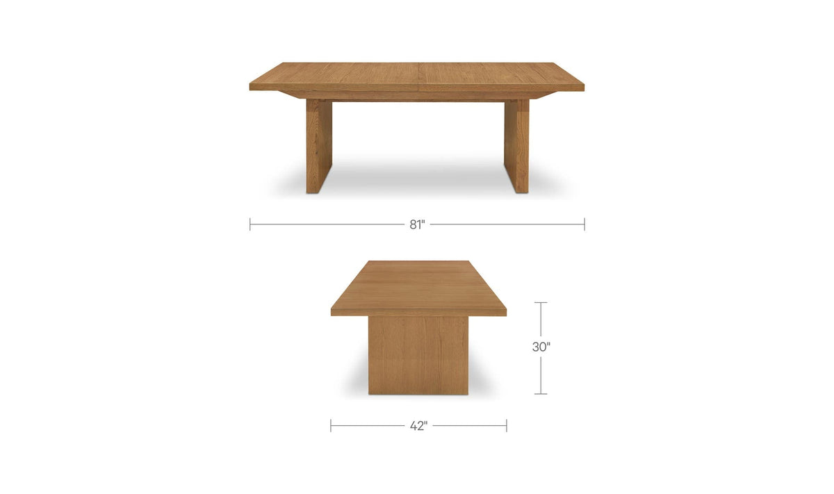 Lowell Extension Dining Table Natural