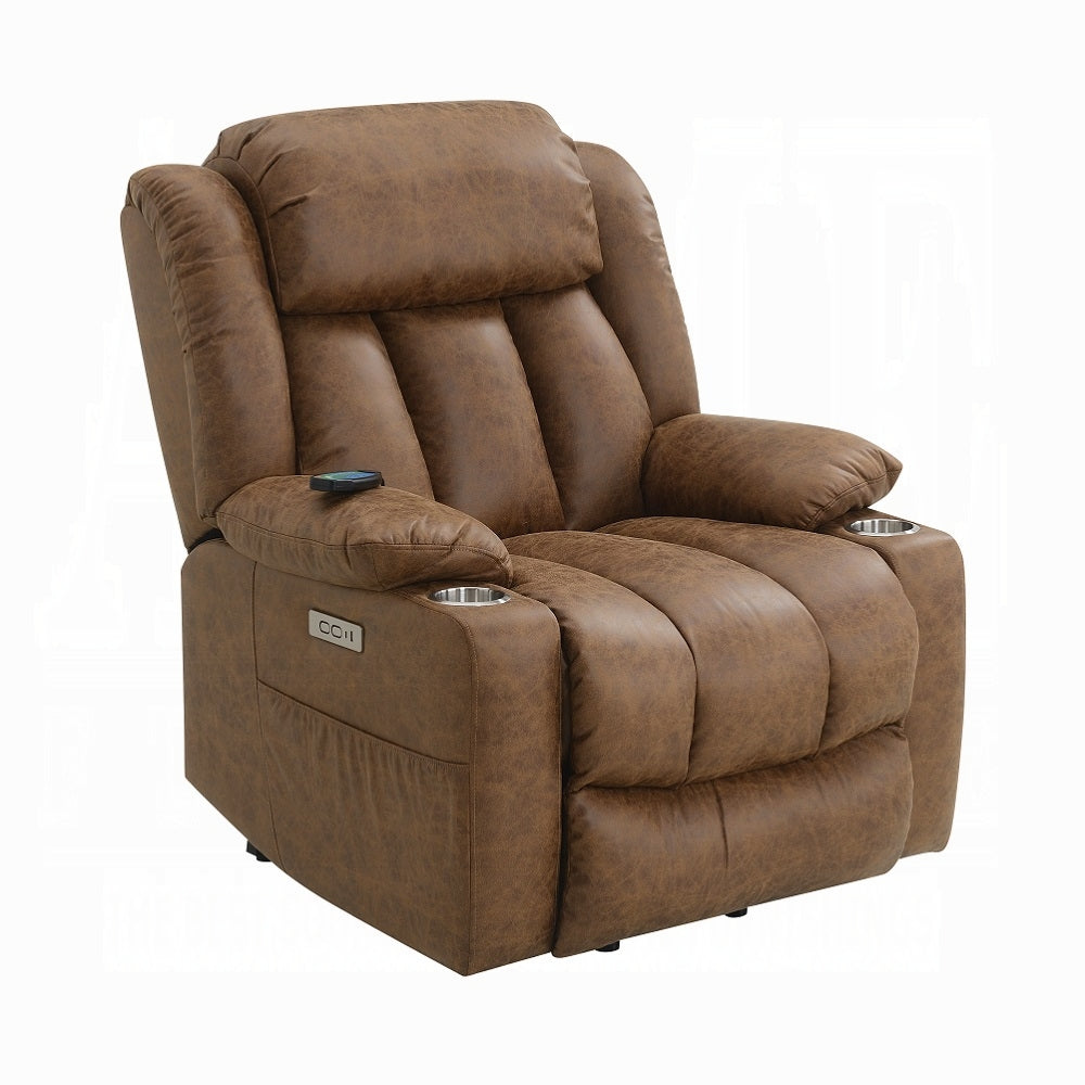 Krabi Power Recliner w/Lift, Heating & Massage - Brown