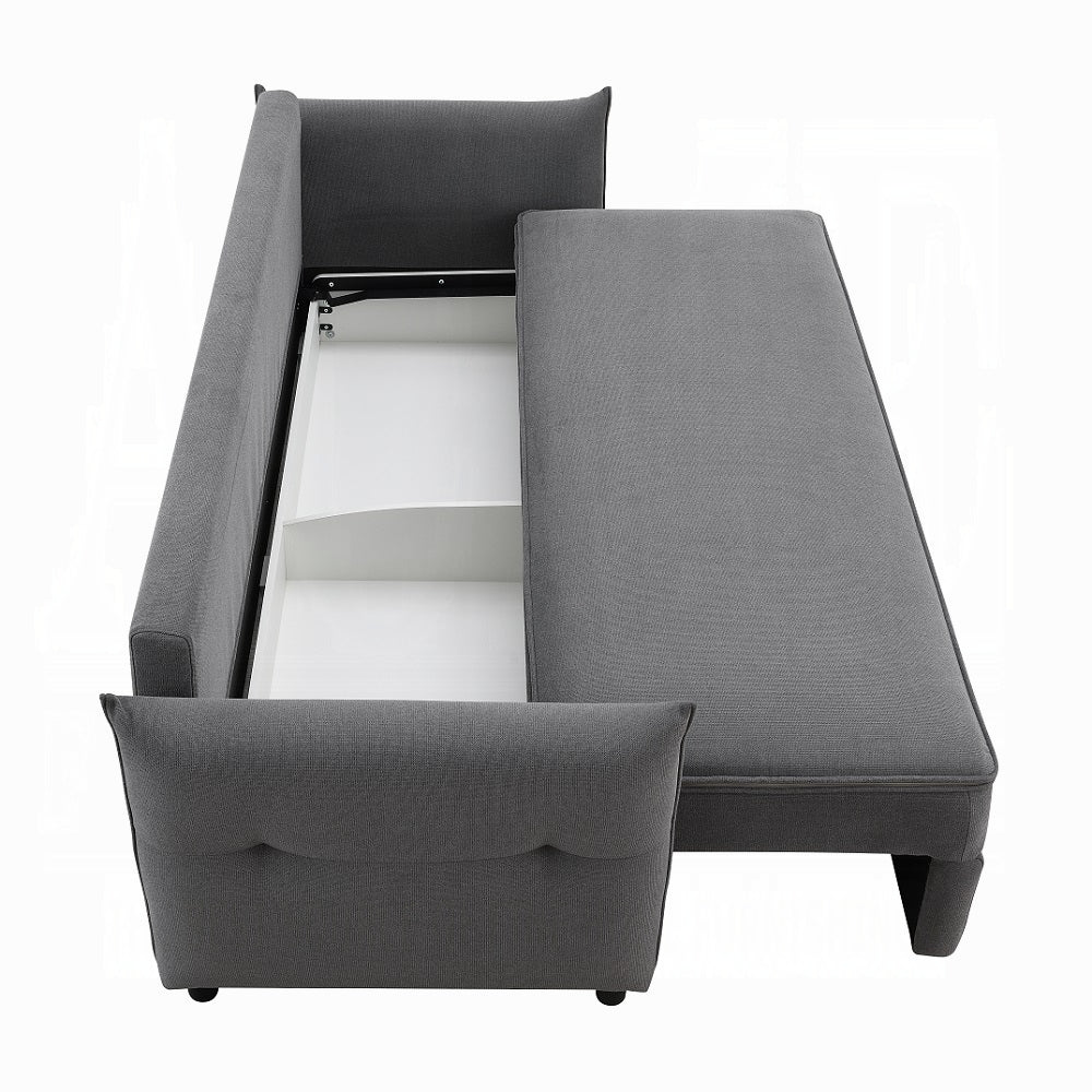 Cais Schlafsofa mit Stauraum in Grau