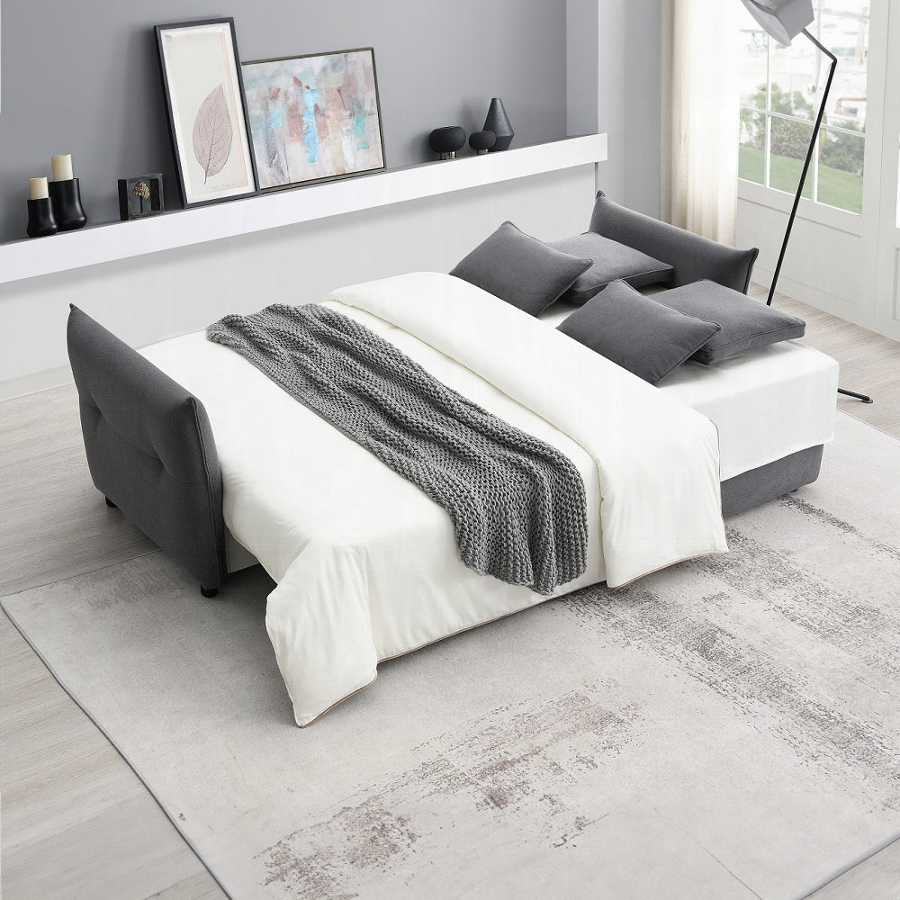 Cais Schlafsofa mit Stauraum in Grau