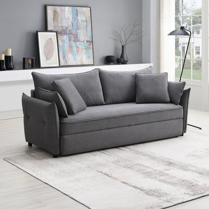 Cais Schlafsofa mit Stauraum in Grau
