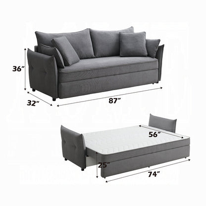 Cais Schlafsofa mit Stauraum in Grau