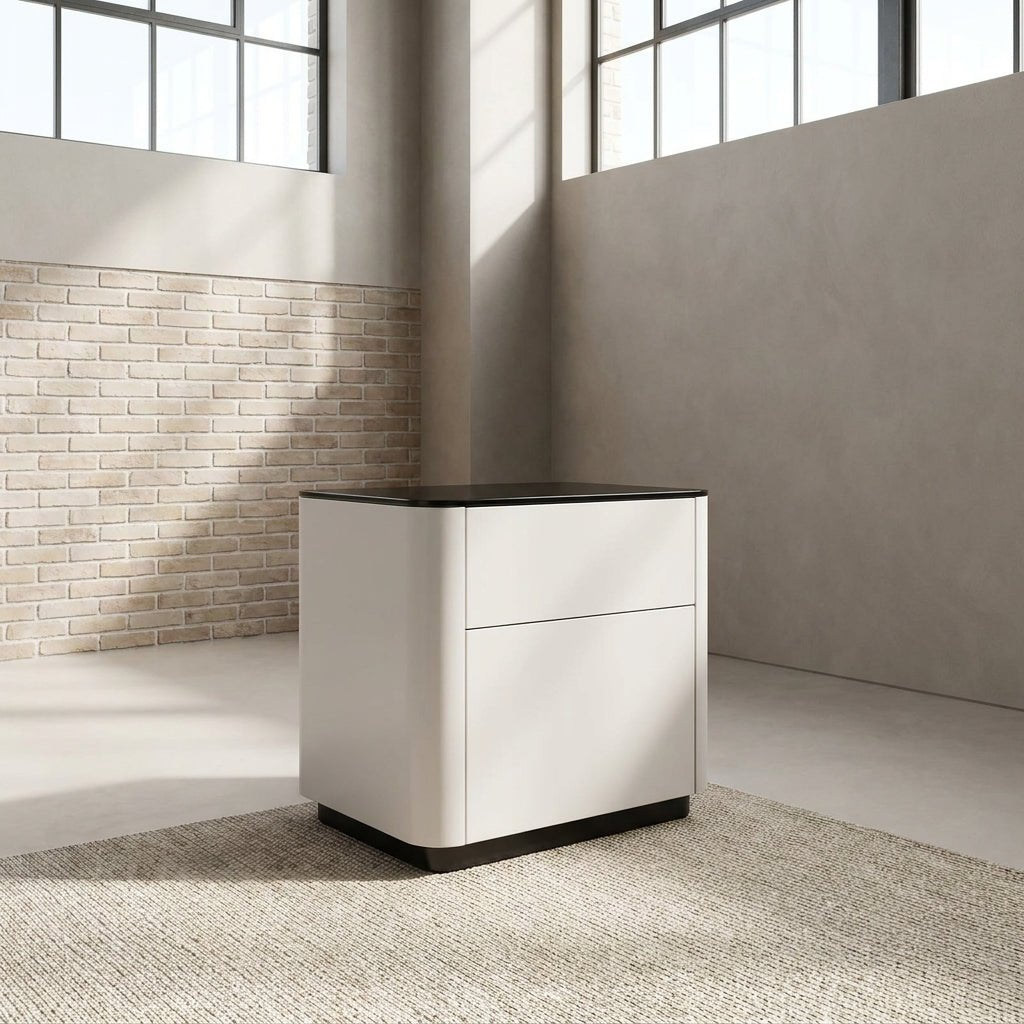 Malaga Two-Drawer Bedside Table