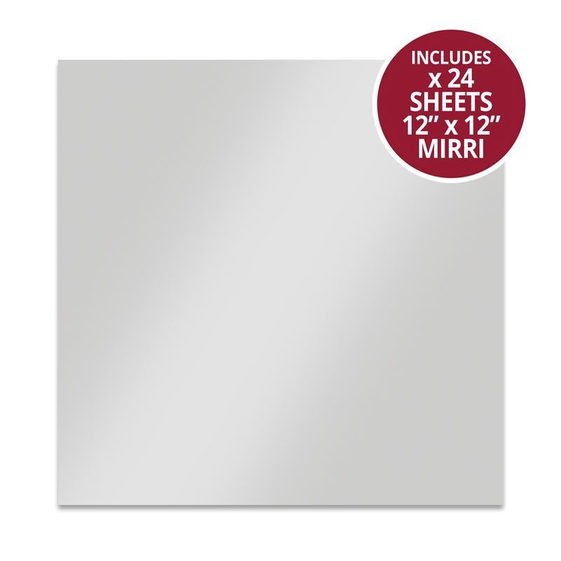 Mirri Card - 12" x 12" Stunning Silver
