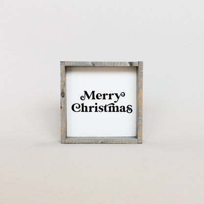 Fröhliche Weihnachten Mini Holzschild