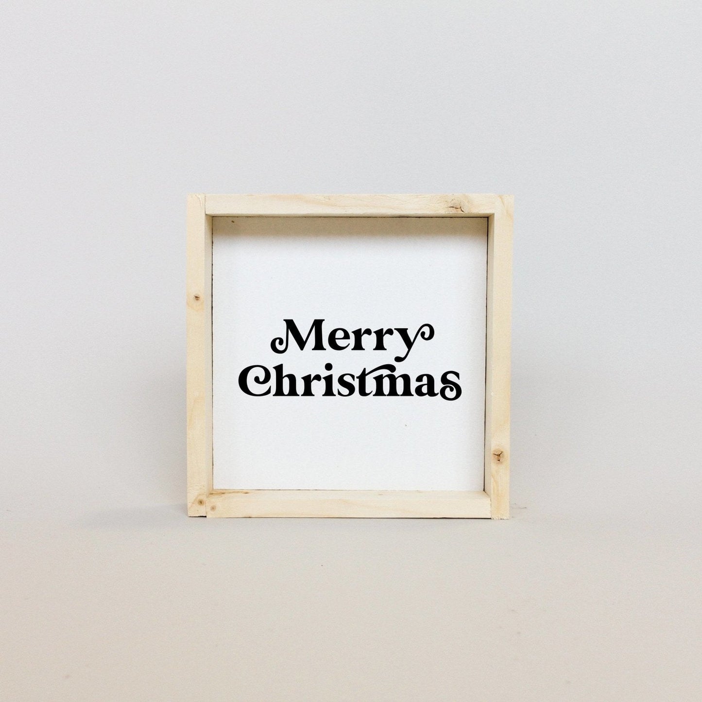 Fröhliche Weihnachten Mini Holzschild