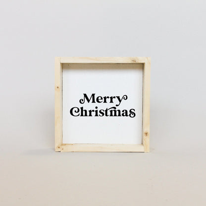 Fröhliche Weihnachten Mini Holzschild