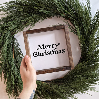 Fröhliche Weihnachten Mini Holzschild