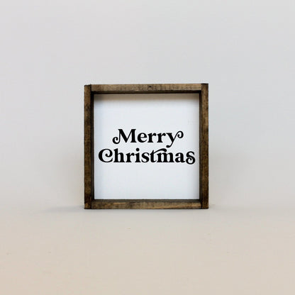 Fröhliche Weihnachten Mini Holzschild