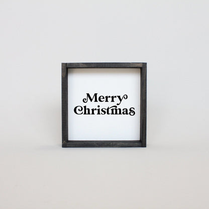 Fröhliche Weihnachten Mini Holzschild
