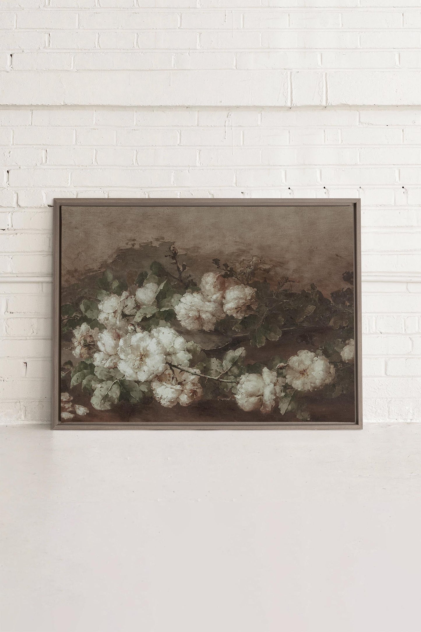 WEISSE PIVOINE, Werk auf gespanntem Canvas