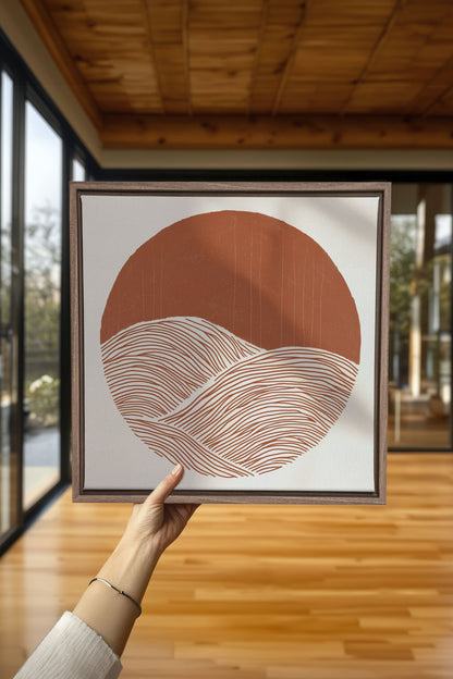 EARTH WAVES, Werk auf gespannter Leinwand