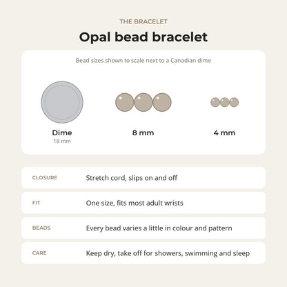 Opal Bead Bracelet