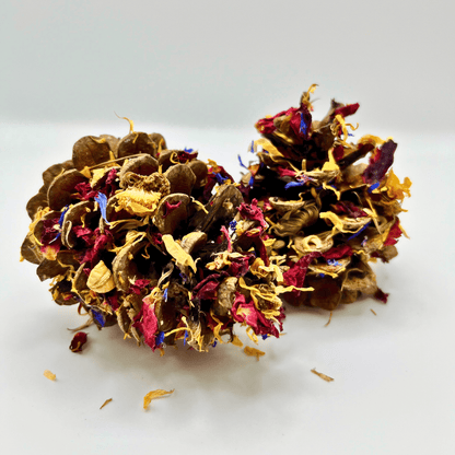 Floral-Dipped Pine Cones