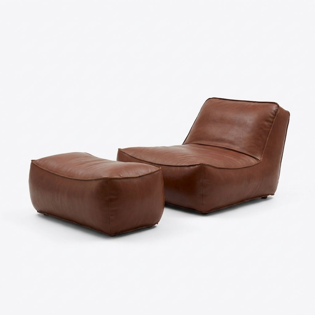 P02 Einzelsessel und Ottoman-Set