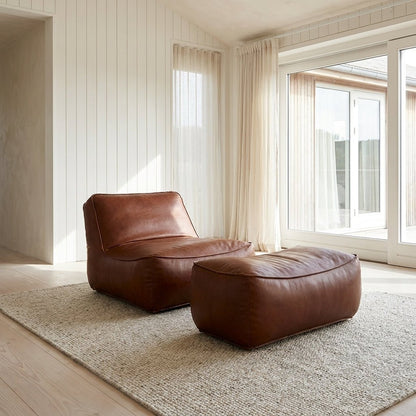 P02 Einzelsessel und Ottoman-Set