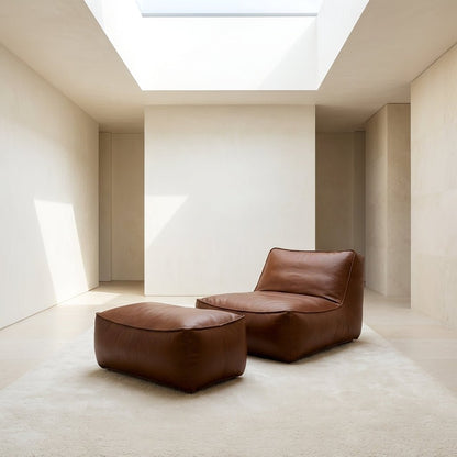 P02 Einzelsessel und Ottoman-Set