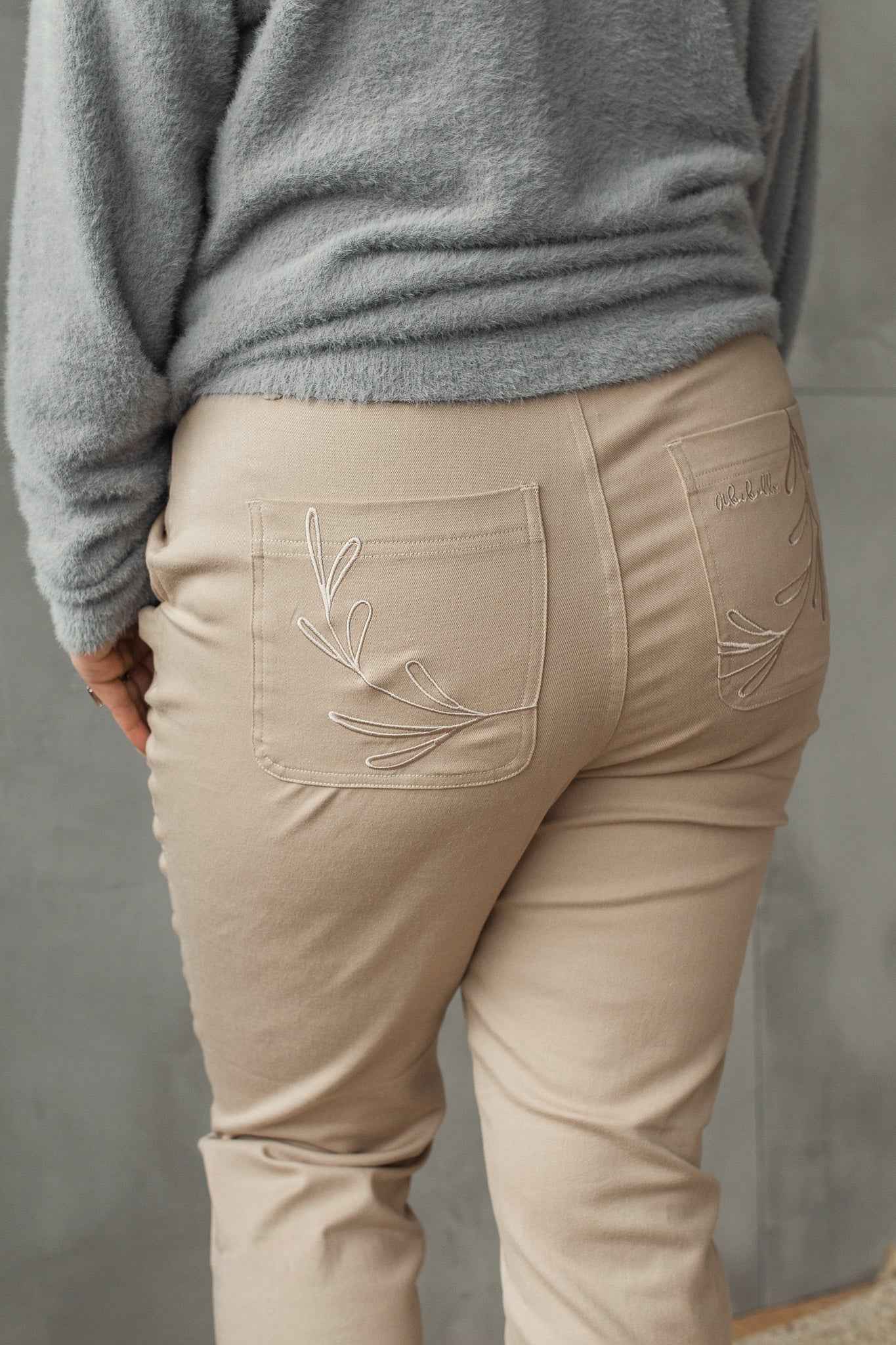 Pantalon cargo beige