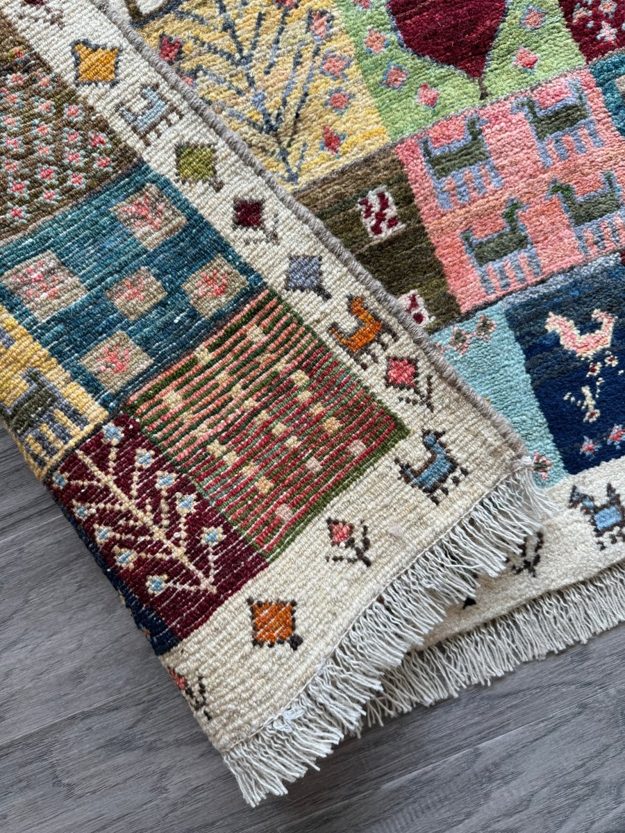 Persian Gabbeh Rug | 2' 10" x 3' 10"