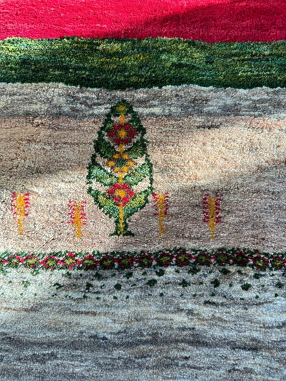 Persian Gabbeh Rug | 2' 9" x 4'