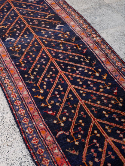Persian Hamadan Runner Rug | 3' 1” x 8' 9"