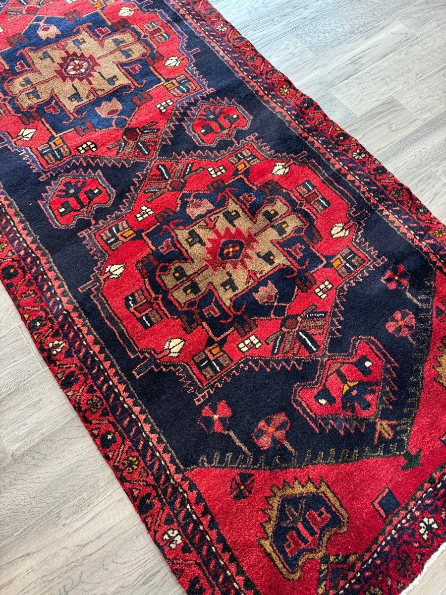 Persian Hamadan Runner Rug | 3' 3" x 9' 10"