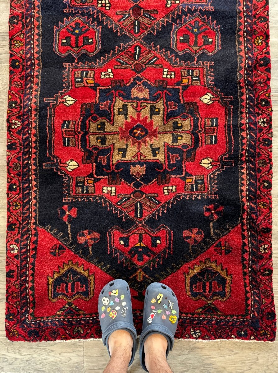 Persian Hamadan Runner Rug | 3' 3" x 9' 10"