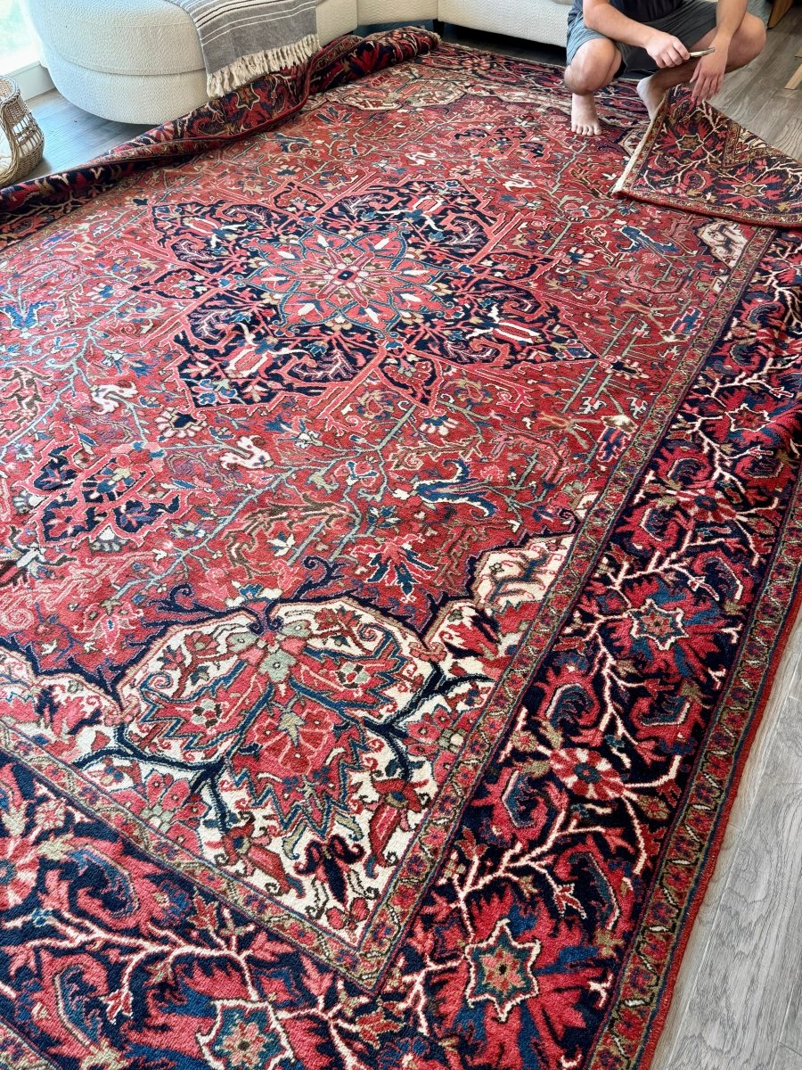 Persian Heriz Rug | 9' 8" x 13'