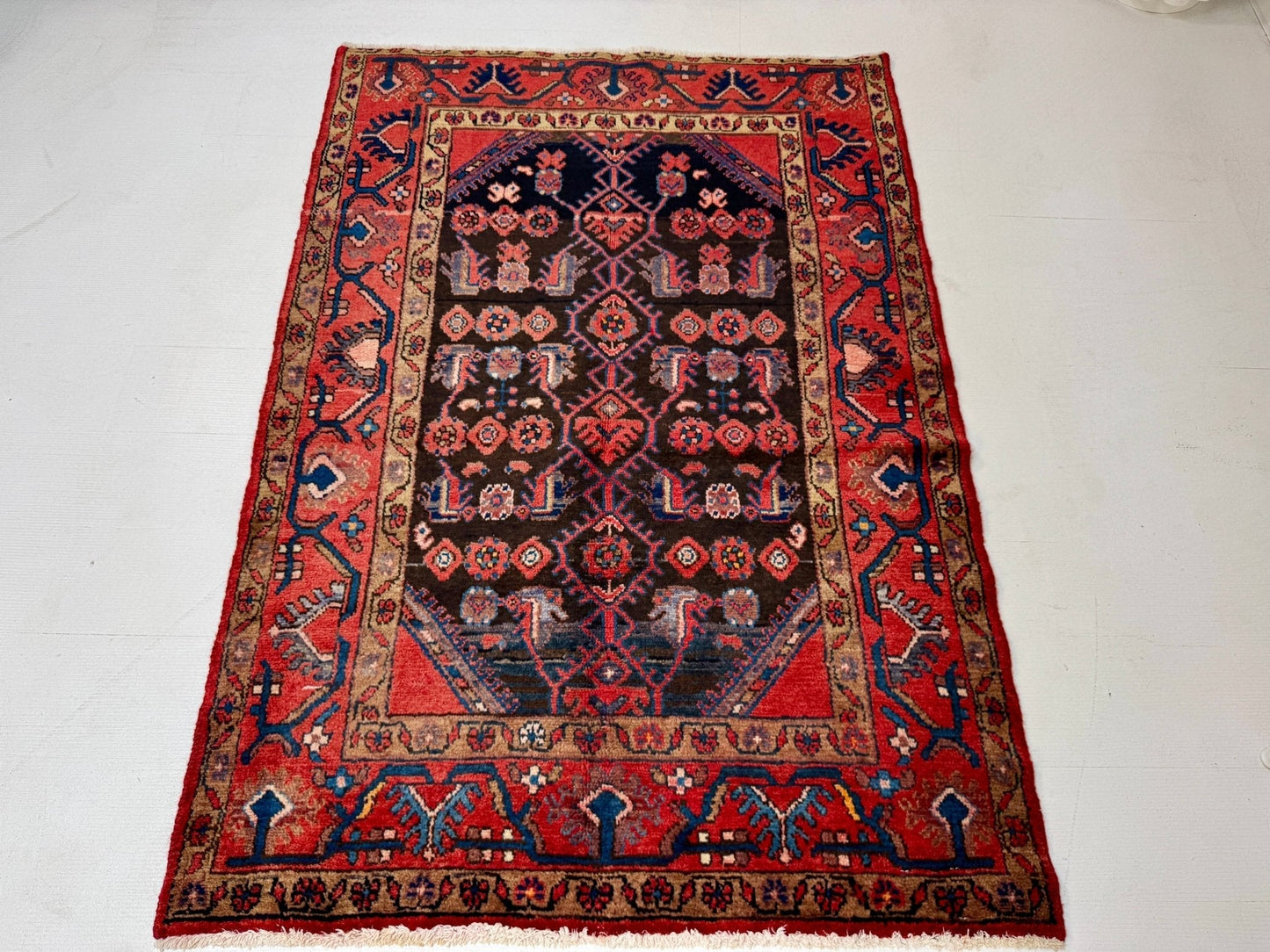 Persian Jozan Rug | 3' 5” x 4' 11"
